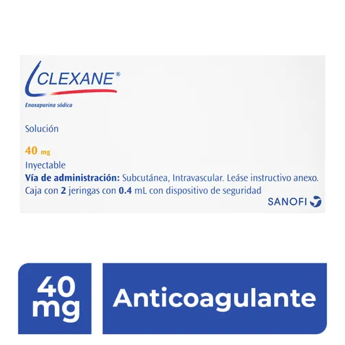 Clexane 40 Mg Con 2 Jeringas